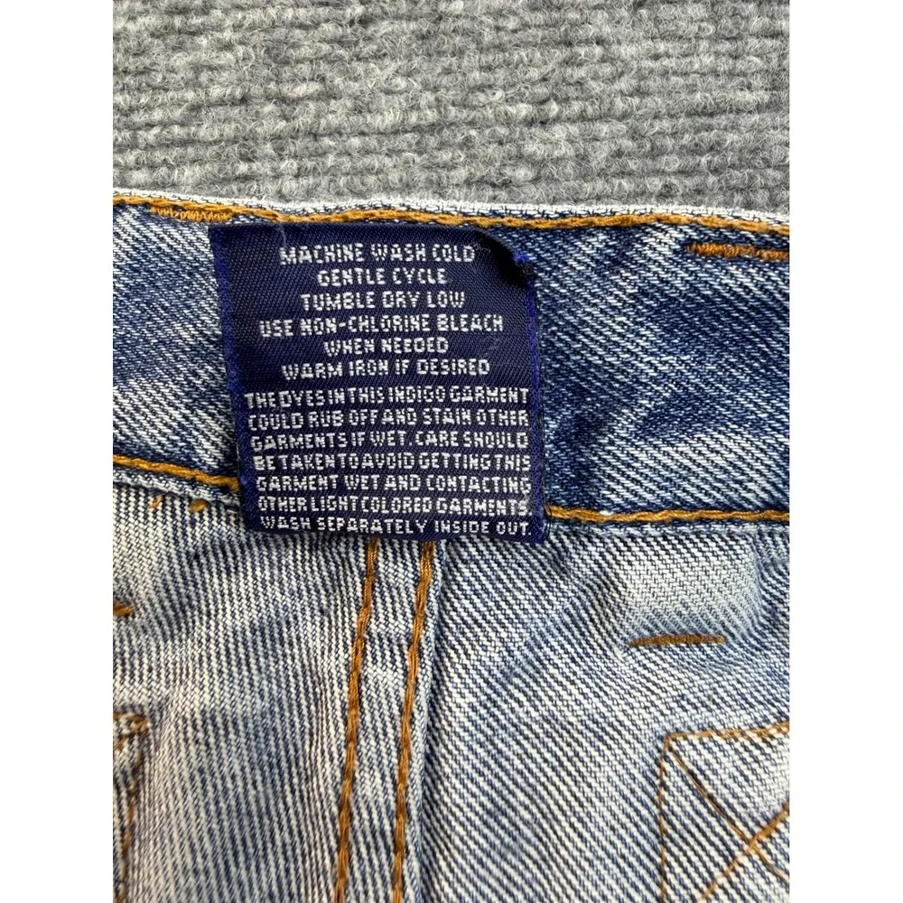 Merchant Jeans Co Mens 44 Blue Cotton Denim Carpenter Shorts Vintage Y2K Workwea